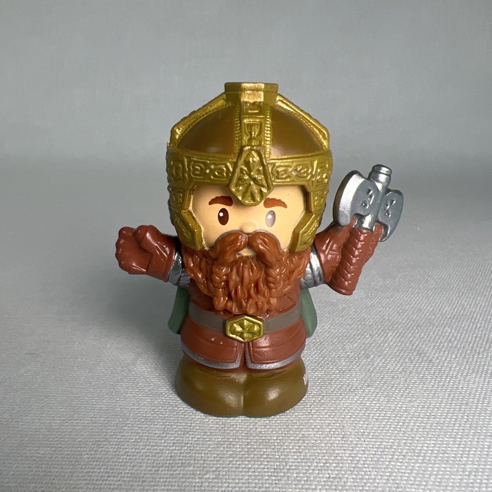 Fisher Price Little People LORD OF THE RINGS Gimli The Dwarf LOTR